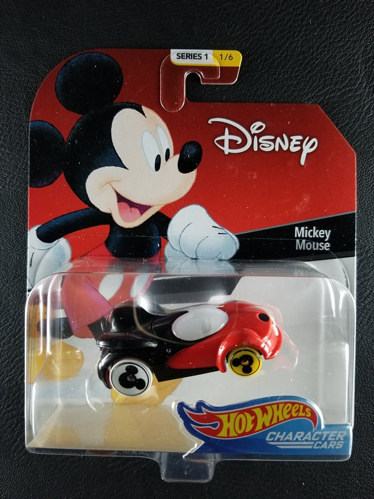 Hot Wheels Character Cars - Mickey Mouse (Red/Black) [1/6 - Disney, Series 1]