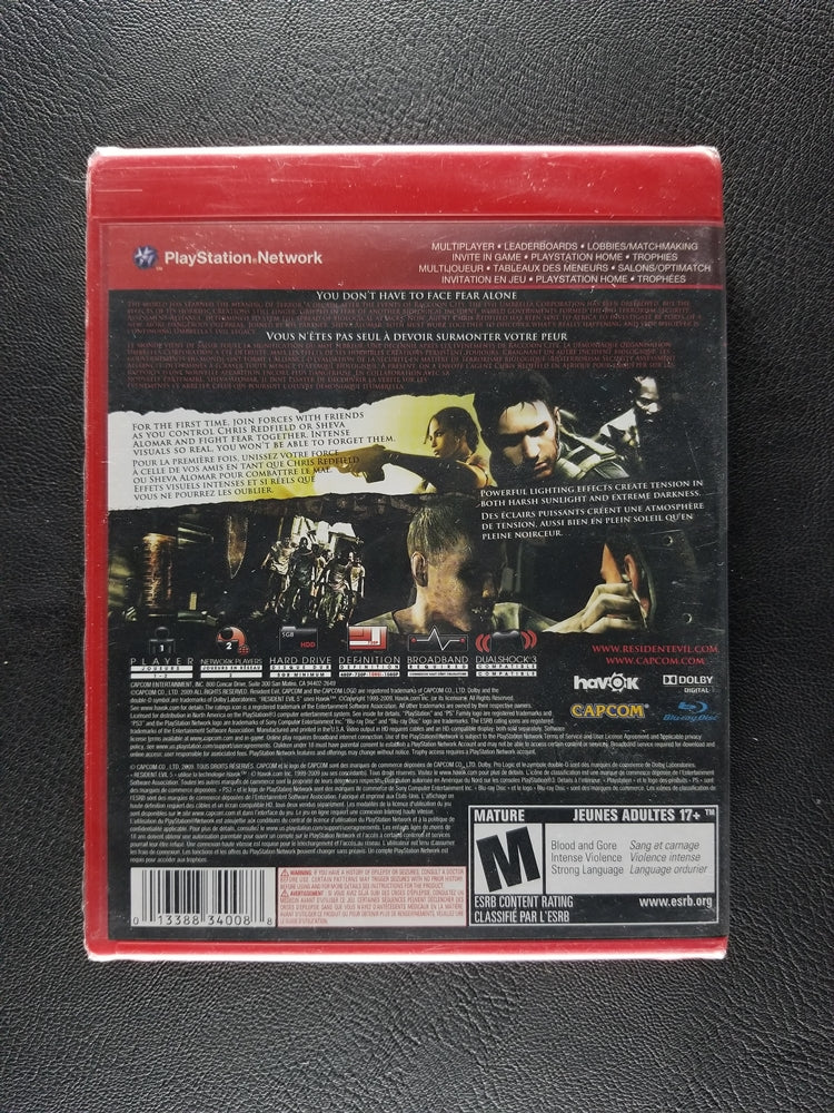 Resident Evil 5 [Greatest Hits] (2009, PlayStation 3) [SEALED]