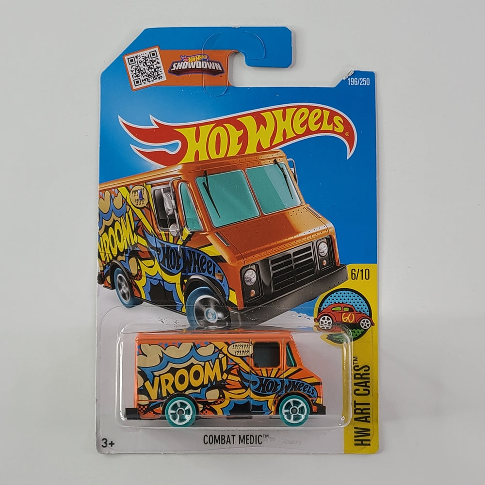 Hot Wheels - Combat Medic (Orange) [2016 Art Cars Series - 6/10]