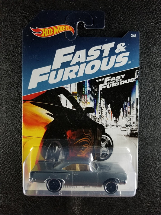 Hot Wheels - '70 Plymouth Road Runner (Grey) [3/8 - 2017 HW Fast & Furious]