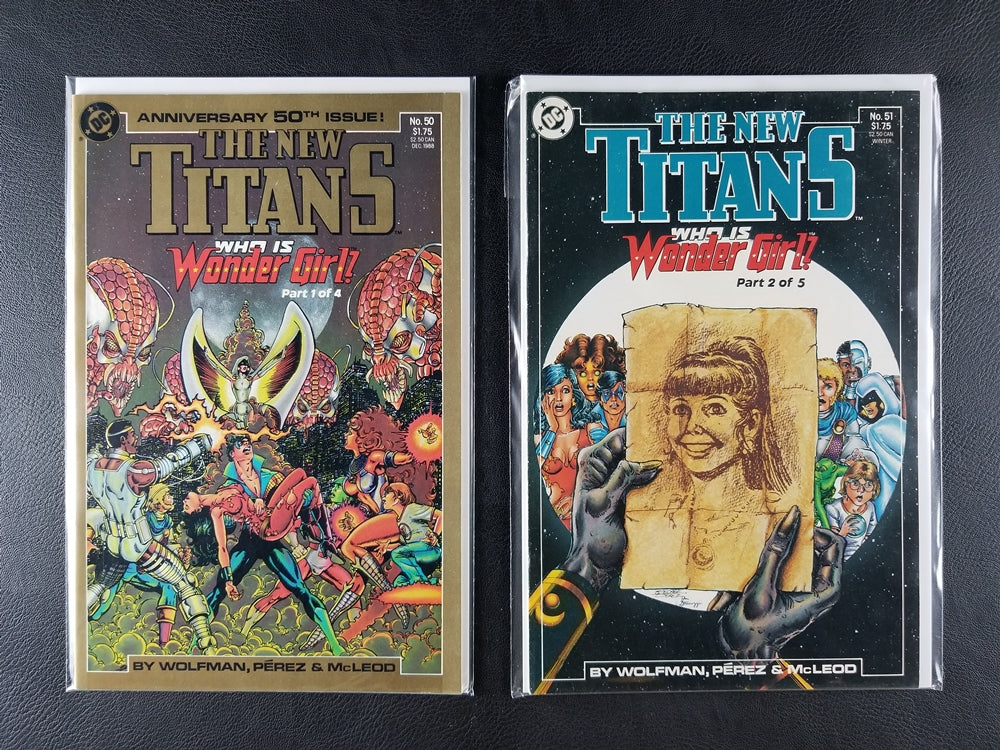 The New Teen Titans [2nd Series] New Titans #50-54 Set (DC, 1988-89)