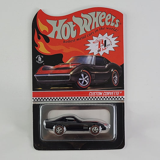 Hot Wheels - Custom Corvette (Spectraflame Black) [2022 RLC Exclusive - 1186/25000]