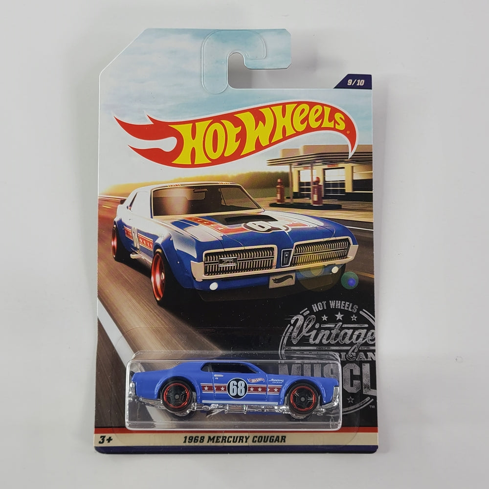 Hot Wheels - 1968 Mercury Cougar (Light Blue) [Walmart Exclusive]