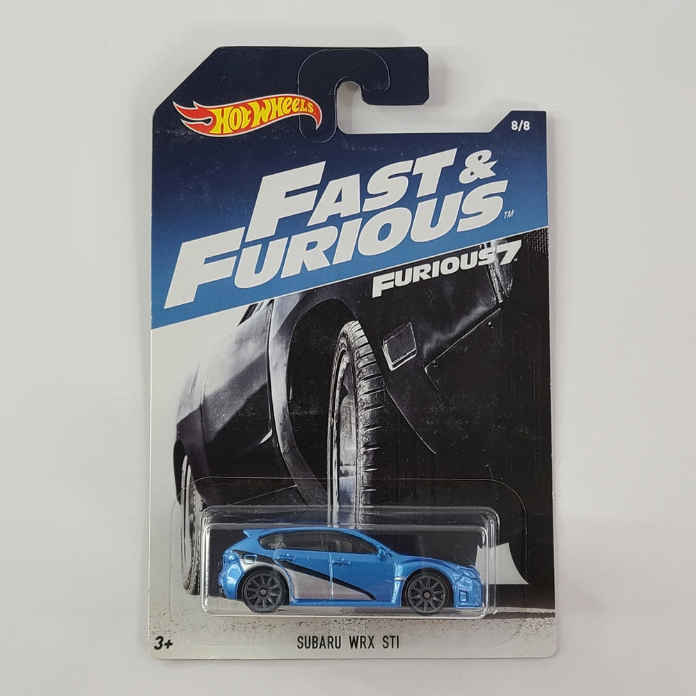 Hot Wheels - Subaru WRX STI (Dark Blue) [Fast & Furious Series (2017) - 8/8] [Walmart Exclusive]