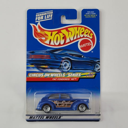 Hot Wheels - Fat Fendered '40 (Blue) [Circus on Wheels Series (2000) - 3/4]