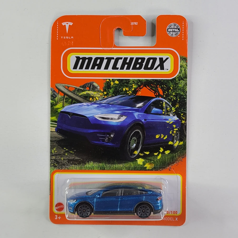 Matchbox - Tesla Model X (Metalflake Blue)