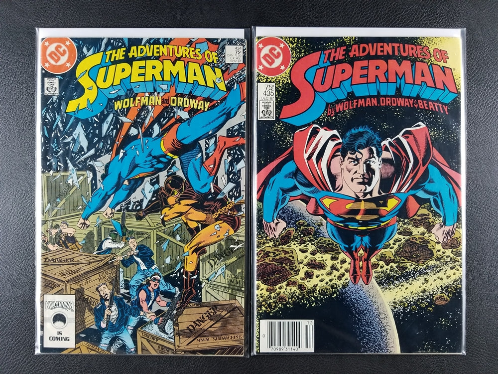 The Adventures of Superman #430-438 Set (DC, 1987-88)