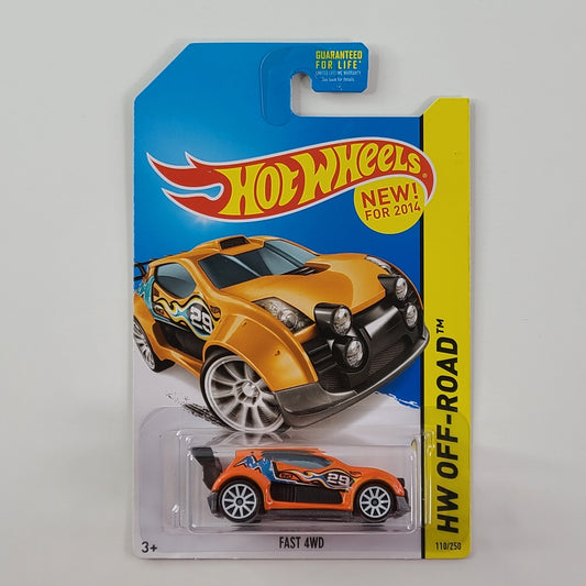 Hot Wheels - Fast 4WD (Orange) [HW Off-Road: Road Rally Series (2014) - 110/250]