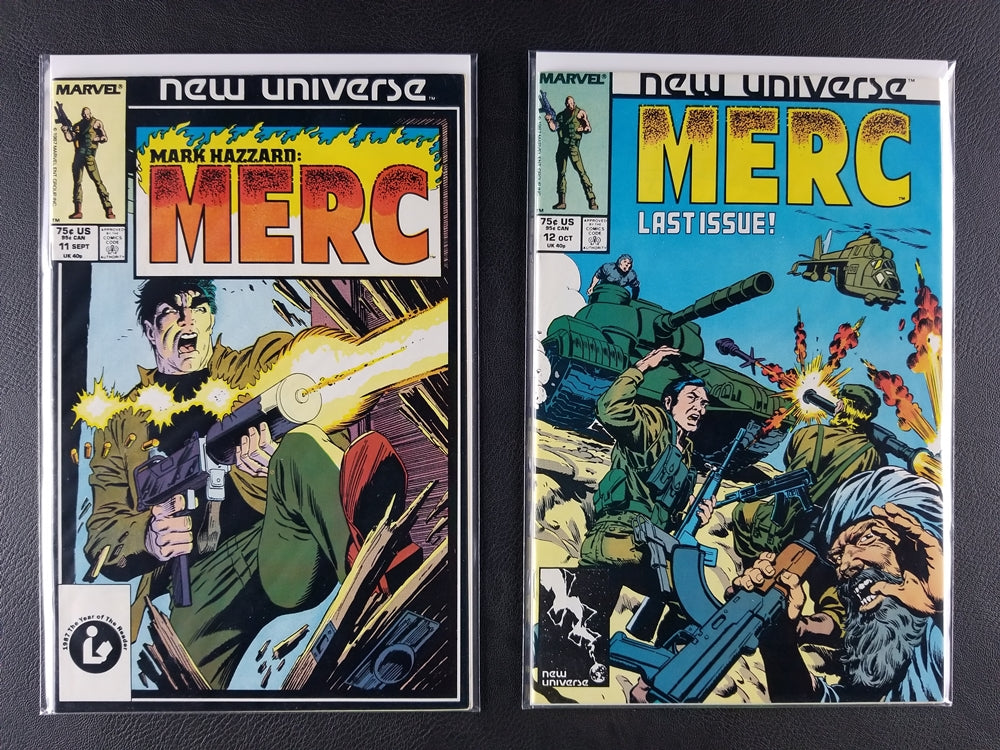 Mark Hazzard: Merc #1-12 Set (Marvel, 1986-87)