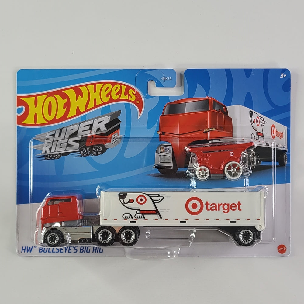 Hot Wheels - HW Bullseye's Big Rig (Red & White) & Aisle Driver (Red) [Target Exclusive]