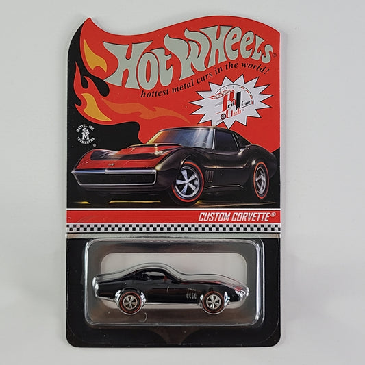Hot Wheels - Custom Corvette (Spectraflame Black) [2022 RLC Exclusive - 5607/25000]