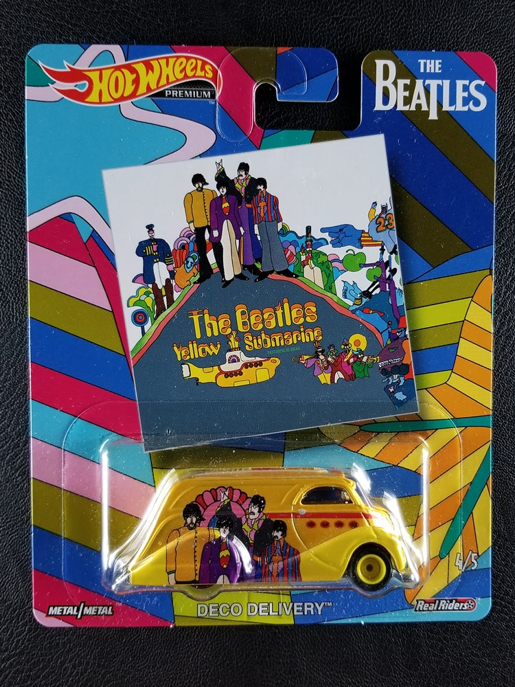 Hot Wheels Premium - Deco Delivery (Yellow) [4/5 - The Beatles]