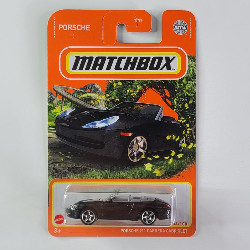 Matchbox - Porsche 911 Carrera Cabriolet (Metalflake Black)