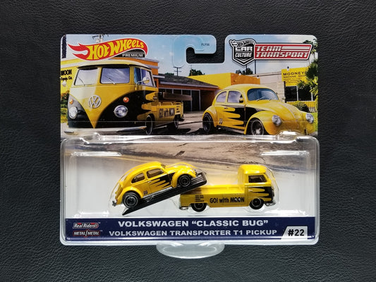 Hot Wheels Premium - Volkswagen Transporter T1 Pickup & Volkswagen "Classic Bug"