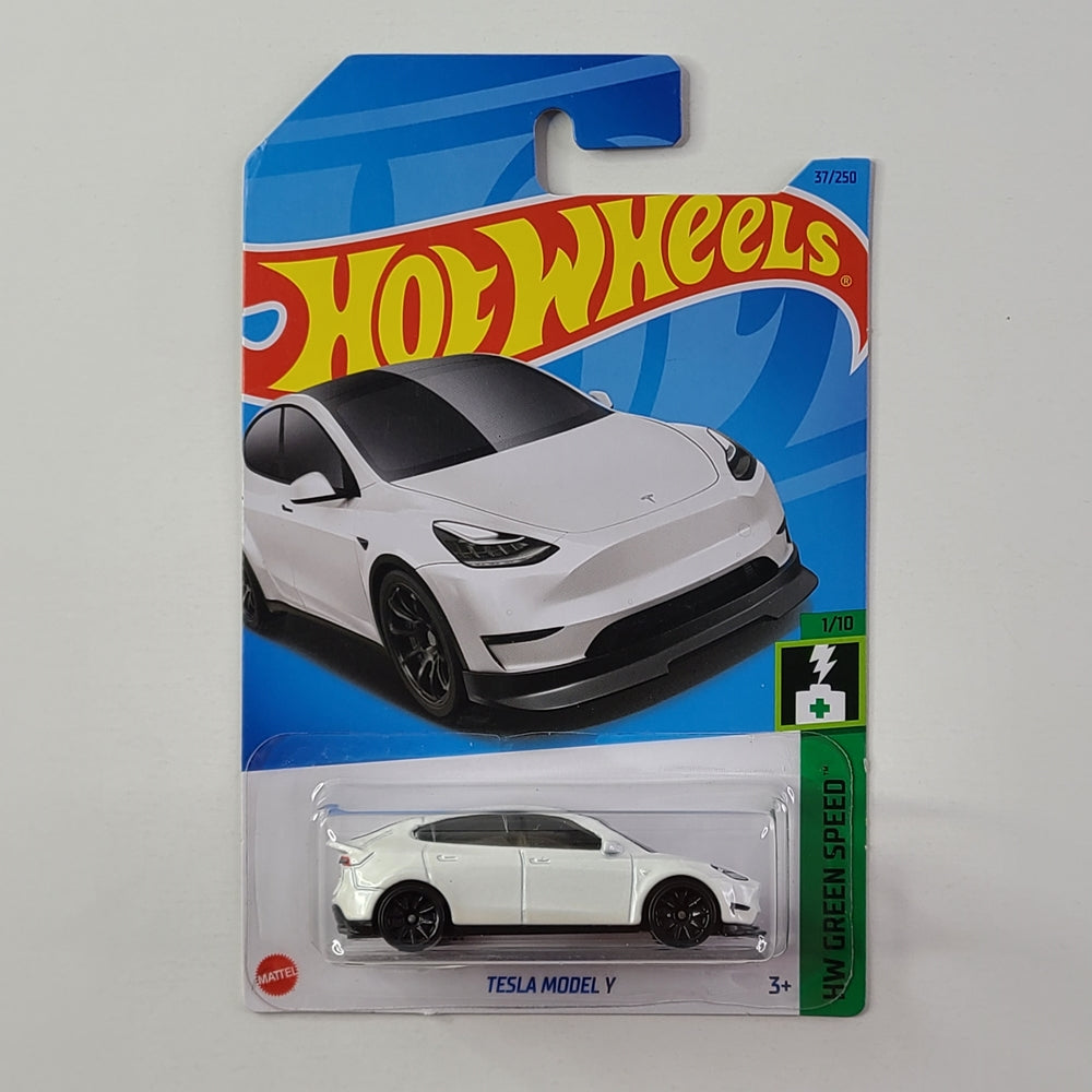 Hot Wheels - Tesla Model Y (White) [Card Variant]