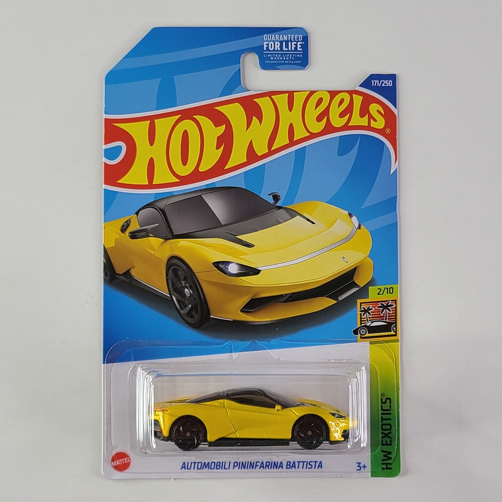 Hot Wheels - Automobili Pininfarina Battista (Metalflake Giallo Arneis)