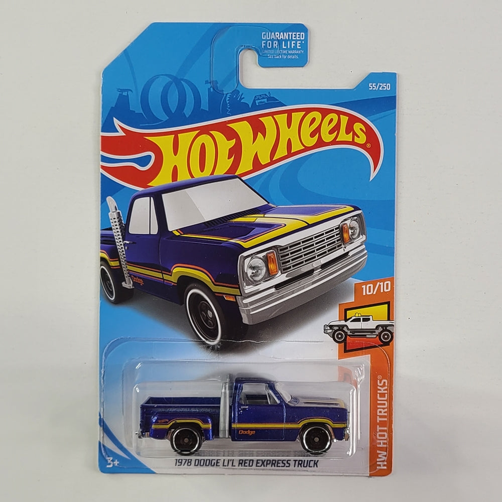 Hot Wheels - 1978 Dodge Li'l Red Express Truck (Metalflake Dark Blue)