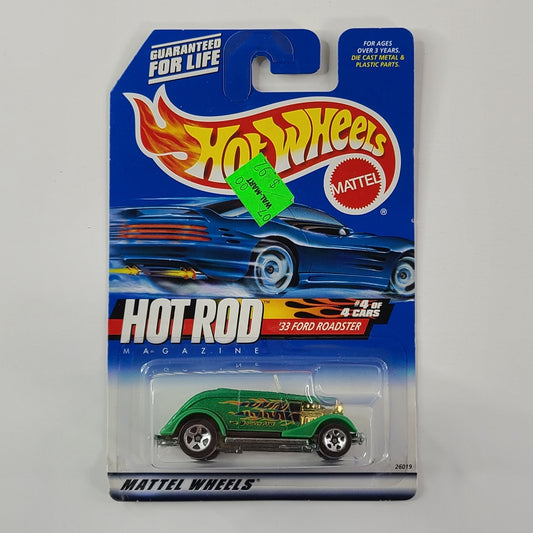 Hot Wheels - '33 Ford Roadster (Metalflake Green) [Hot Rod Magazine Series (2000) - 4/4]