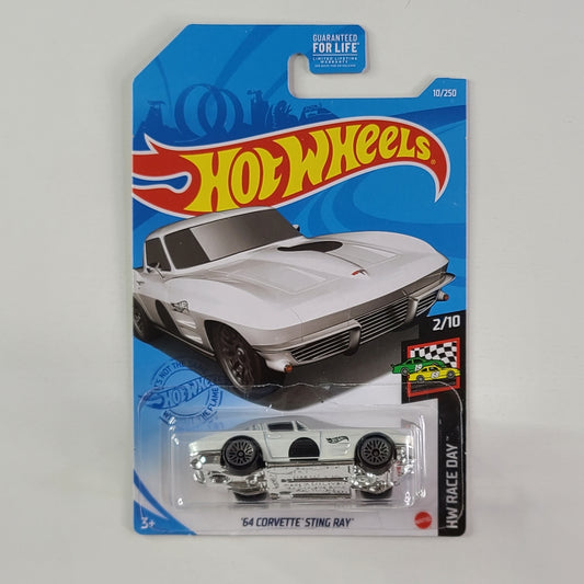 Hot Wheels - '64 Corvette Sting Ray (White)