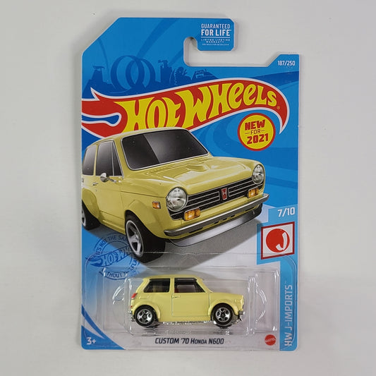 Hot Wheels - Custom '70 Honda N600 (Cream Yellow)