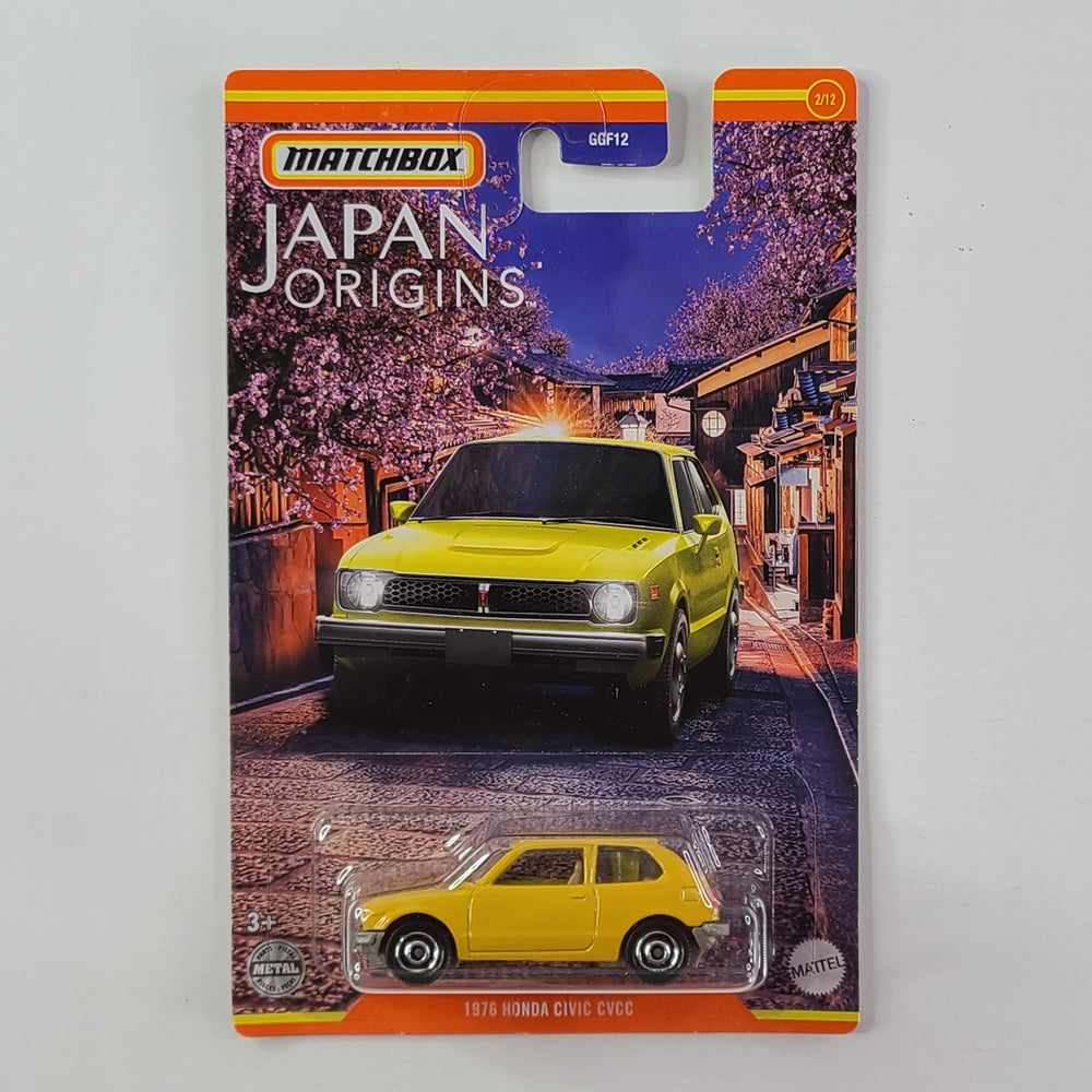 Matchbox - 1976 Honda Civic CVCC (Yellow)