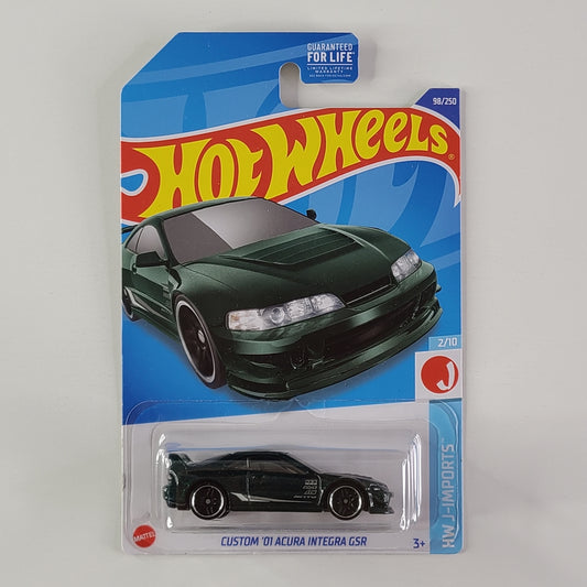 Hot Wheels - Custom '01 Acura Integra GSR (Metalflake Dark Green)
