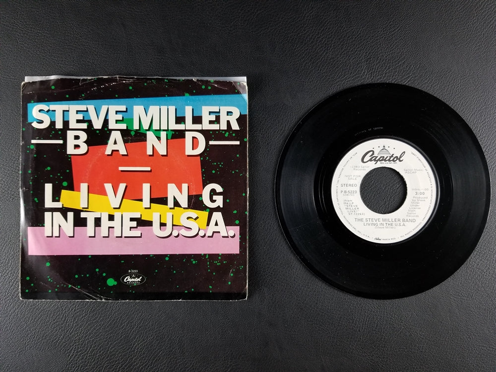 Steve Miller Band - Living in the U.S.A. (1983, 7'' Single) [PROMO]