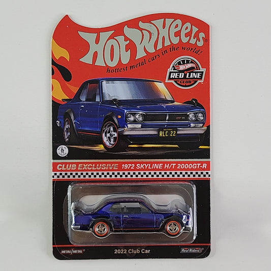 Hot Wheels - 1972 Skyline H/T 2000GT-R (Spectraflame Race Team Blue) [2022 RLC Exclusive]