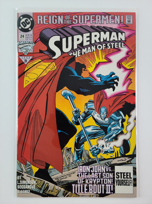 Superman: The Man of Steel #24 (DC, August 1993)