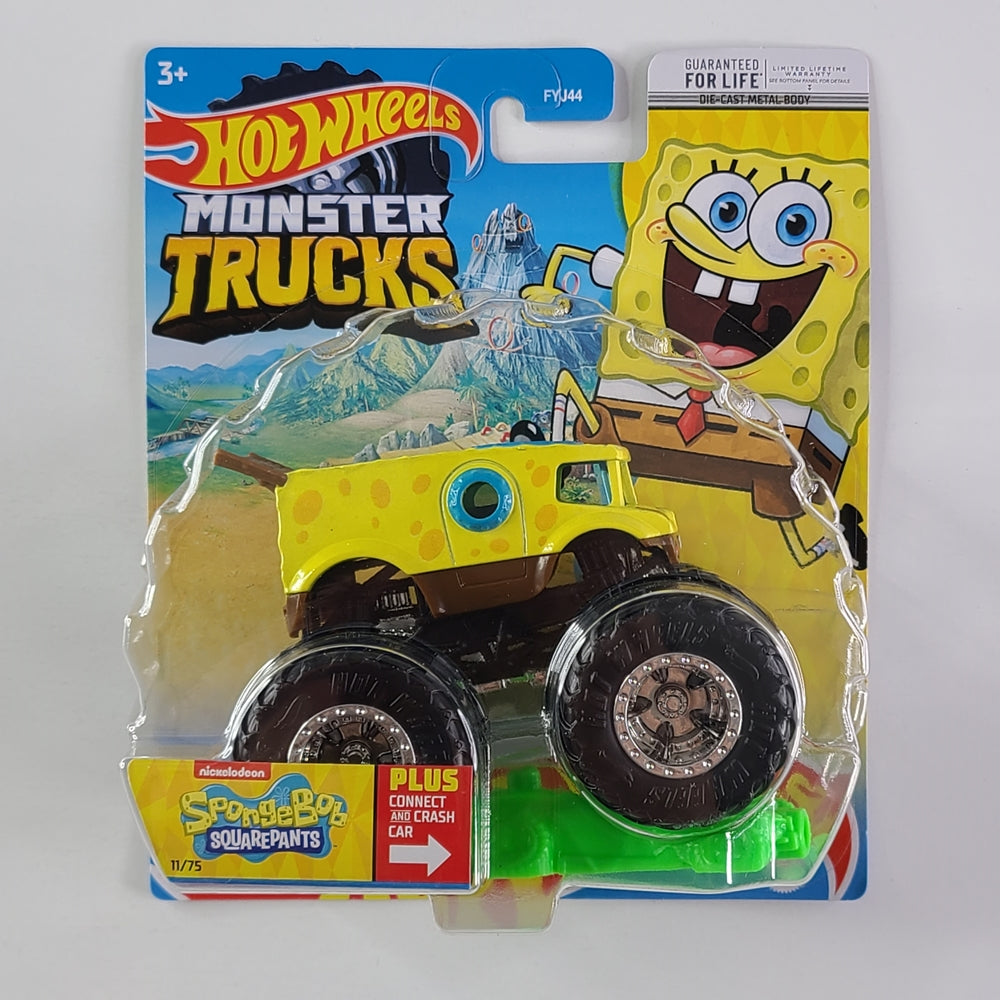 Hot Wheels Monster Trucks - SpongeBob SquarePants (Yellow & Brown)