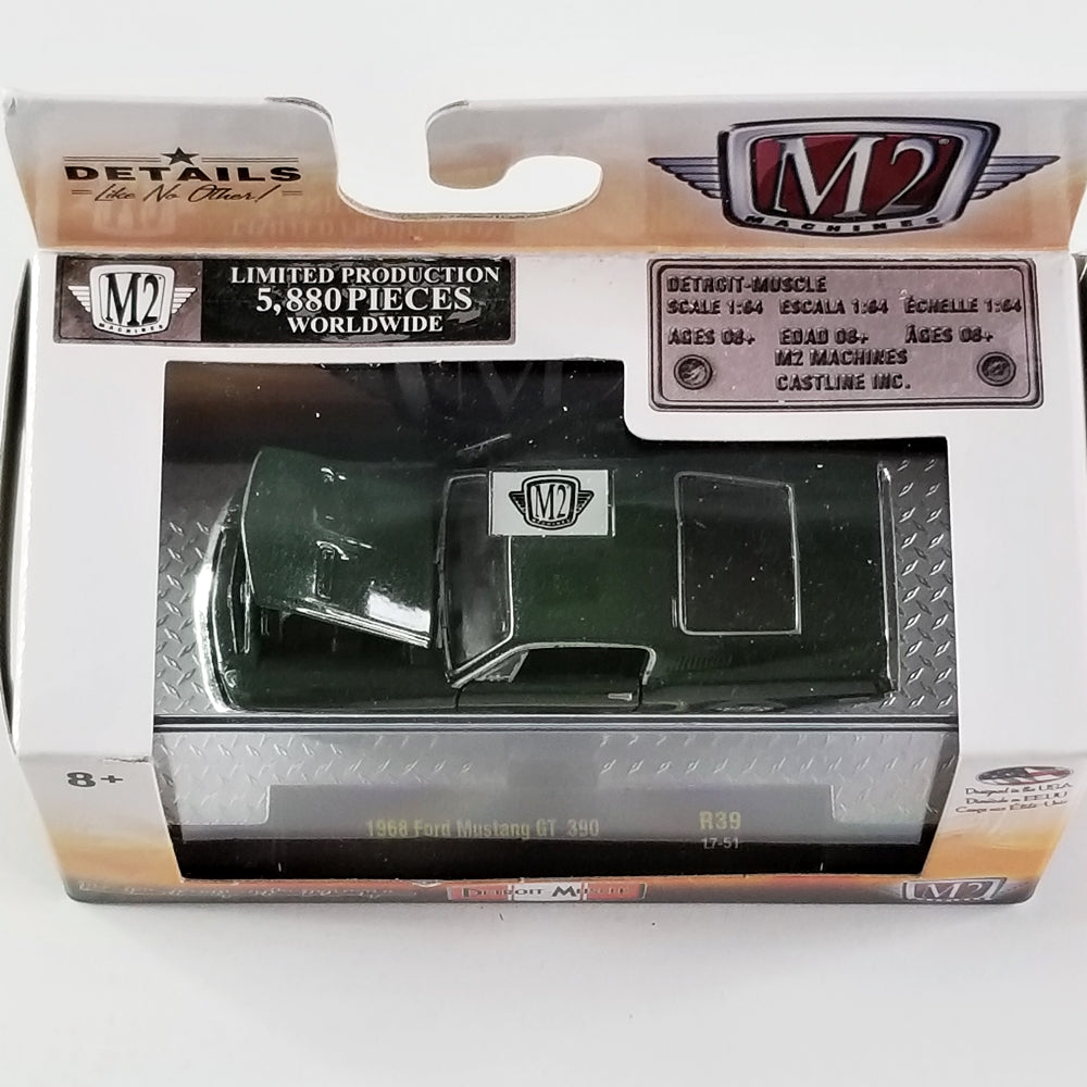 M2 - 1968 Ford Mustang GT 390 (Green) [Limited Production 5,880 Pieces Worldwide]