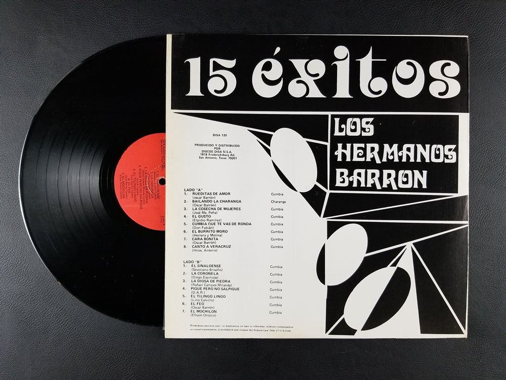 Los Hermanos Barron - 15 Exitos (1982, LP)