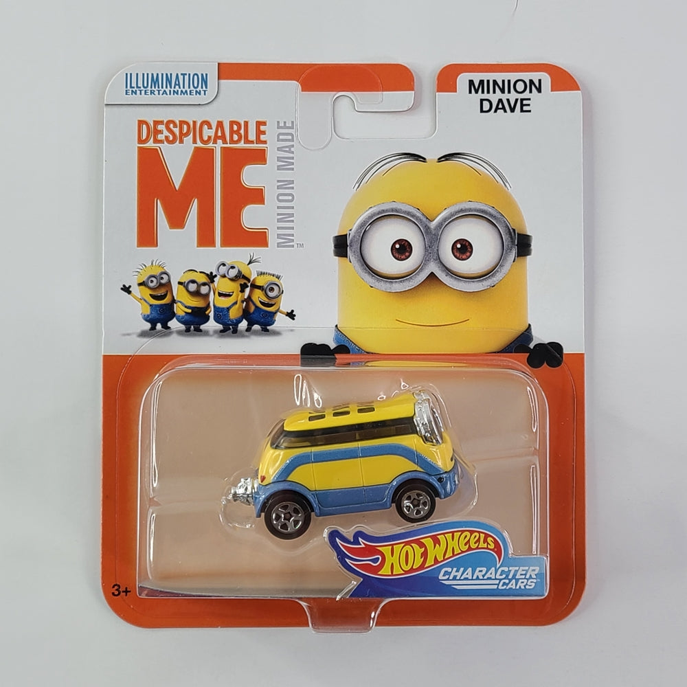 Hot Wheels Character Cars - Minion Dave (Yellow)