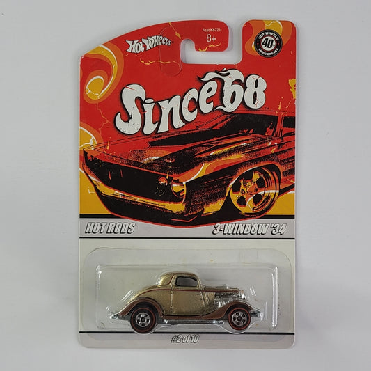 Hot Wheels - 3-Window '34 (Metalflake Light Gold)