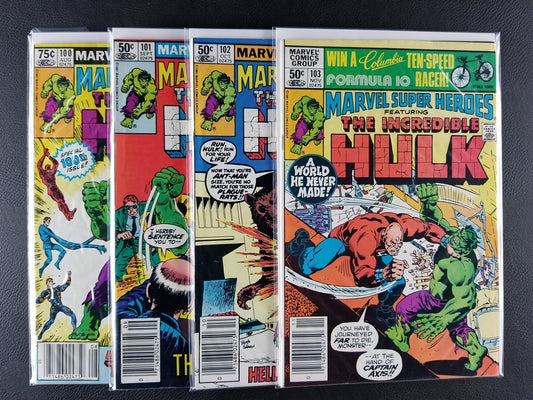 Marvel Super Heroes #100-103 Set (Marvel, 1981)