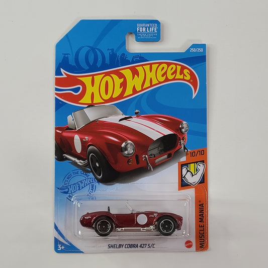 Hot Wheels - Shelby Cobra 427 S/C (Metalflake Burgundy) [Muscle Mania Mini Collection (2021) - 10/10]