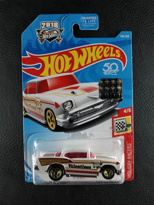 Hot Wheels - '57 Chevy (White) [Factory Sealed 2018 Set]