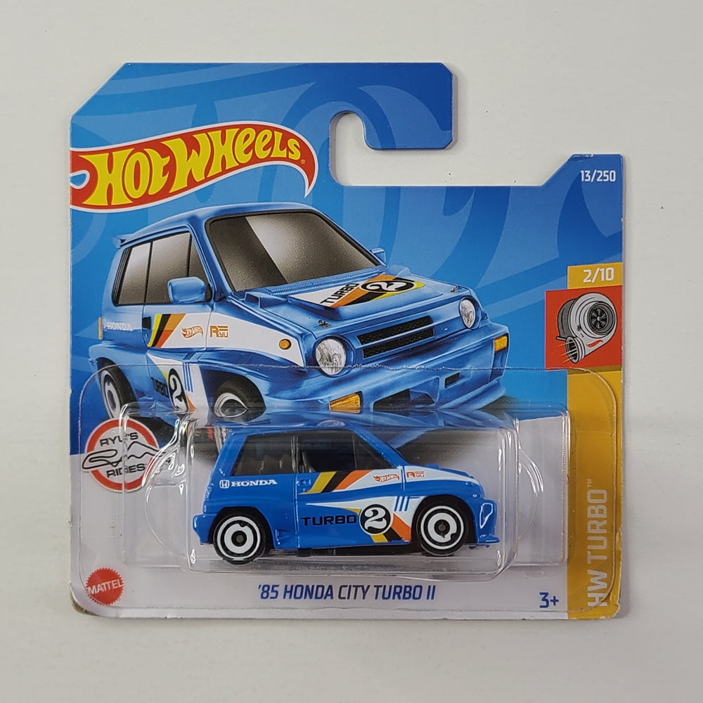 Hot Wheels - '85 Honda City Turbo II (Medium Blue) [Short Card]