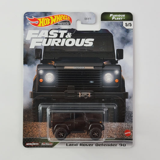 Hot Wheels Premium - Land Rover Defender 90 (Glossy Black)