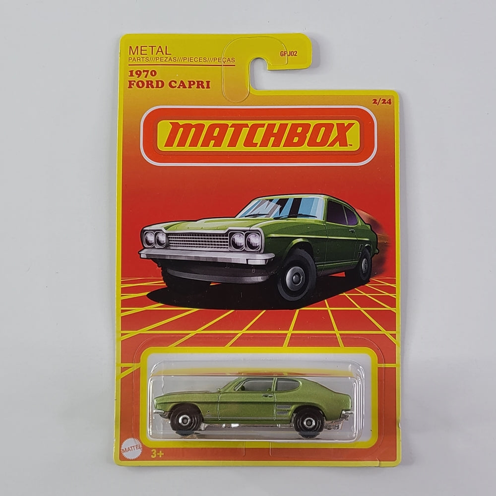 Matchbox - 1970 Ford Capri (Metalflake Light Green)