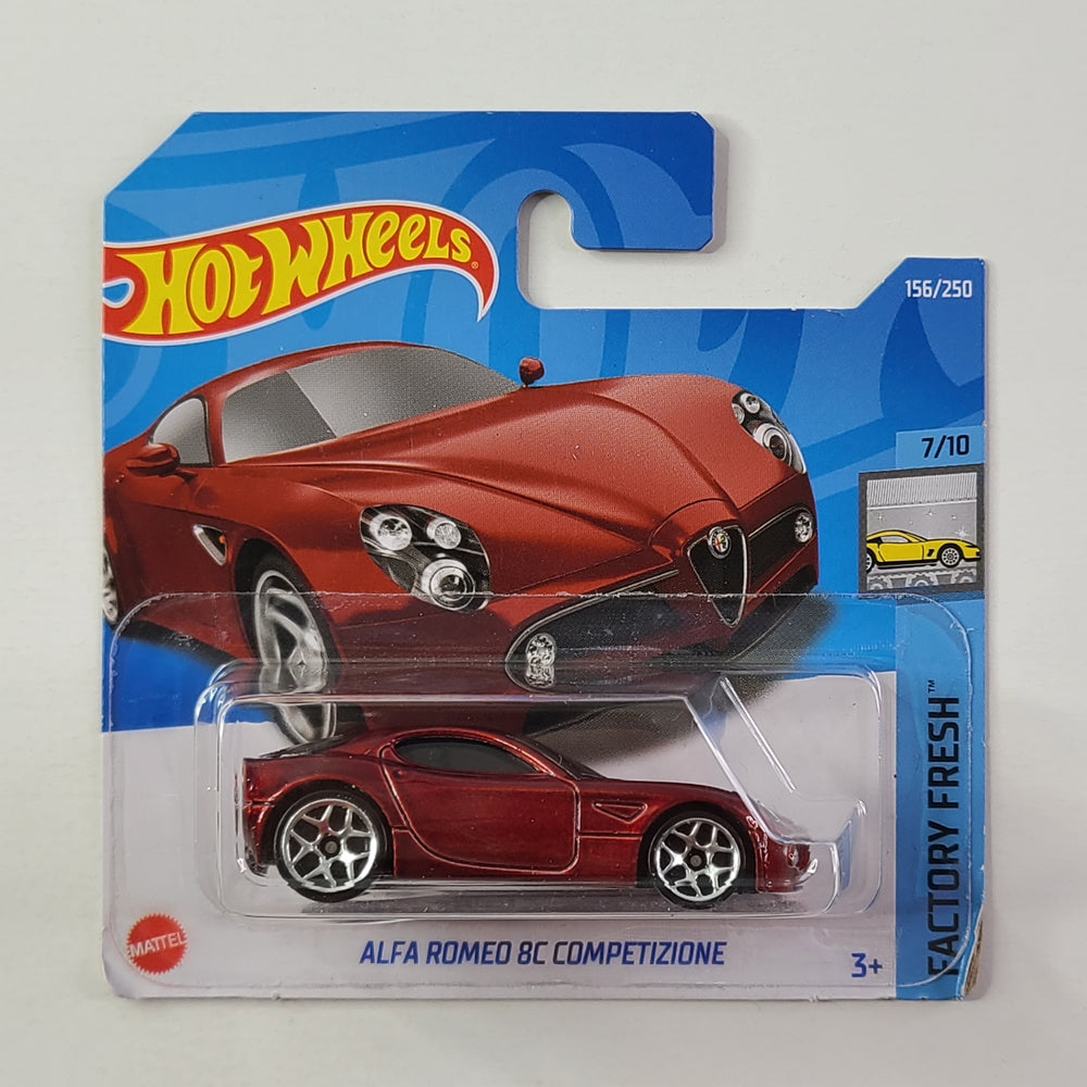 Hot Wheels - Alfa Romeo 8C Competizione (Metalflake Wine Red) [Short Card]