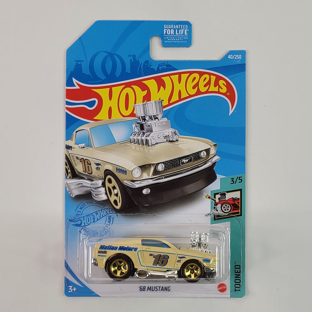 Hot Wheels - '68 Mustang (Mustard) [Tooned Mini Collection (2021) - 3/5]