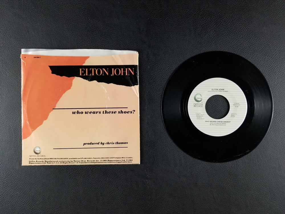 Elton John - Who Wear These Shoes? (1984, 7'' Single)