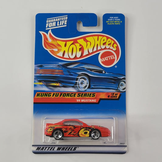 Hot Wheels - '99 Mustang (Red) [Kung Fu Force Series (2000) - 2/4]