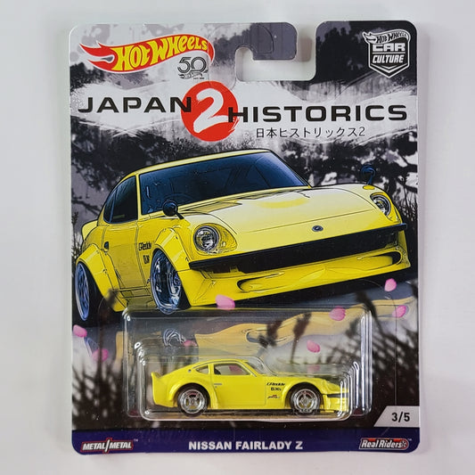 Hot Wheels Premium Real Riders - Nissan Fairlady Z (Yellow)