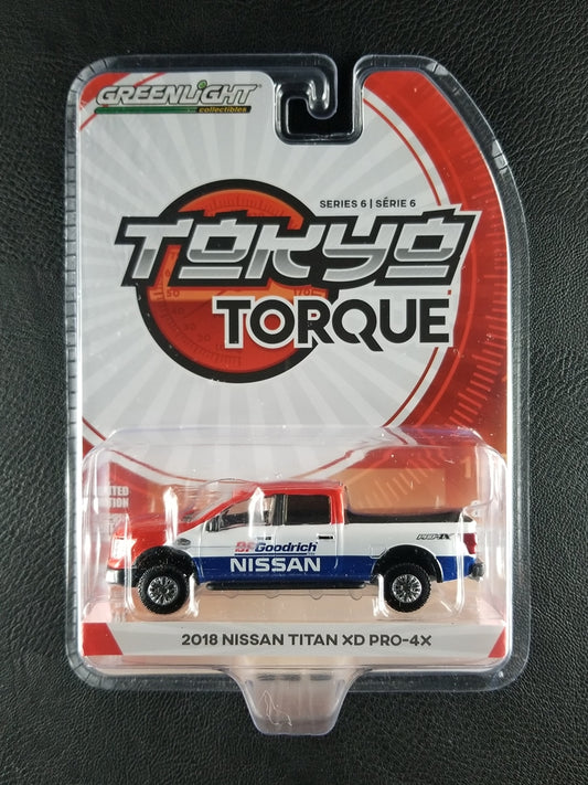 Greenlight - 2018 Nissan Titan XD Pro-4X (Red/White/Blue) [Tokyo Torque (Series 6); Limited Edition]