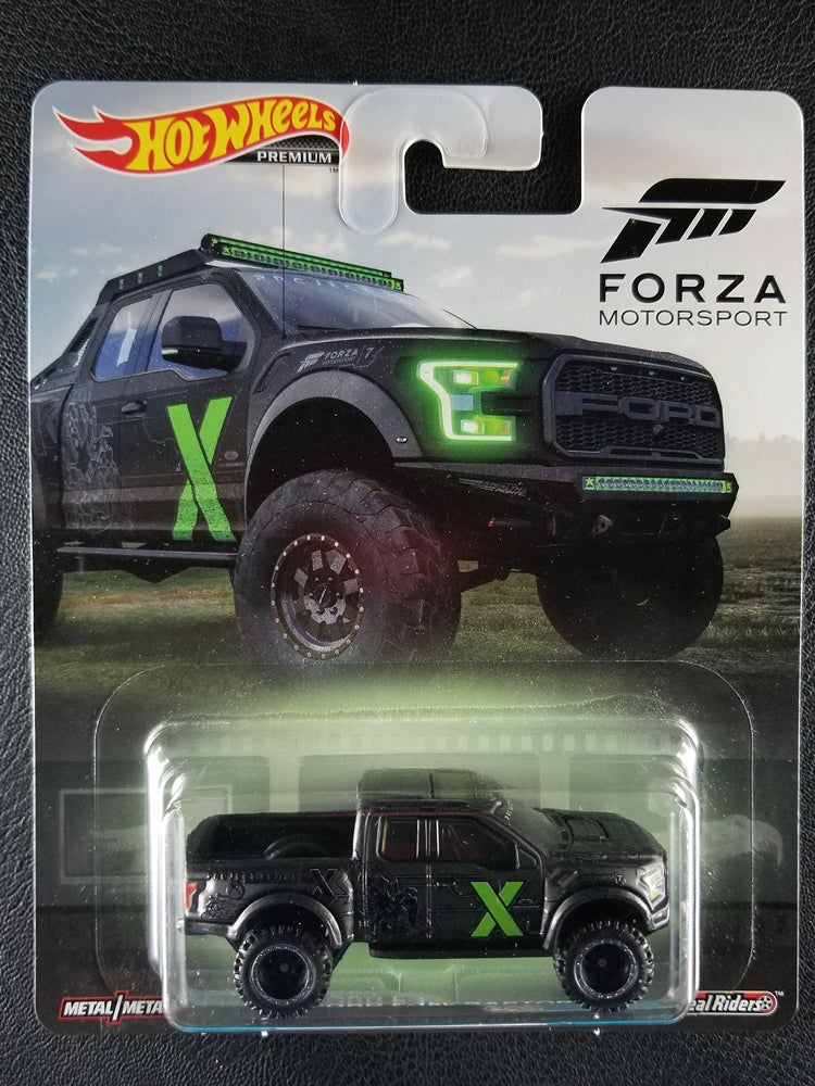 Hot Wheels Premium - '17 Ford F-150 Raptor (Matte Black) [Forza Motorsport]