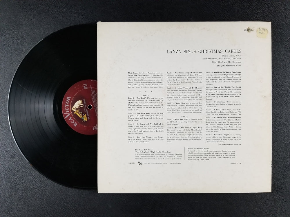 Mario Lanza - Lanza Sings Christmas Carols (LP)