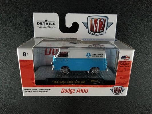 M2 - 1964 Dodge A100 Panel Van (Blue/White) [Ltd. Ed. - 1 of 7800] [Walmart Exclusive]
