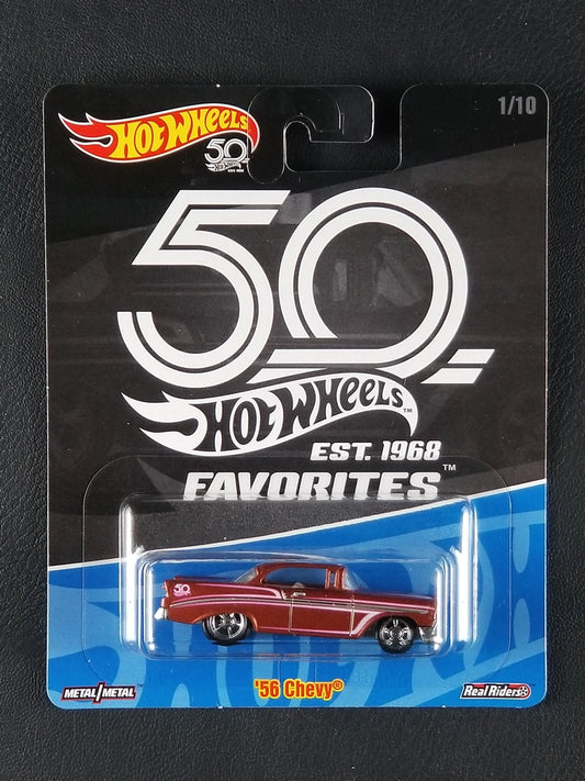 Hot Wheels Real Riders - '56 Chevy (Brown) [1/10 - Hot Wheels Favorites]